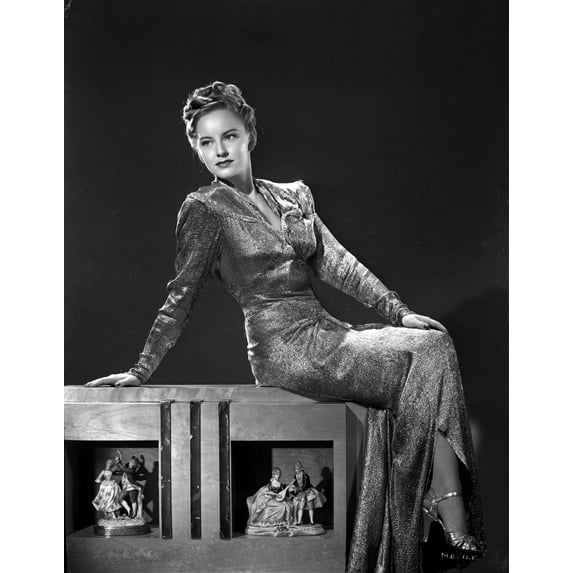 Mimi Berry sitting in Black and White Photo Print (24 x 30)