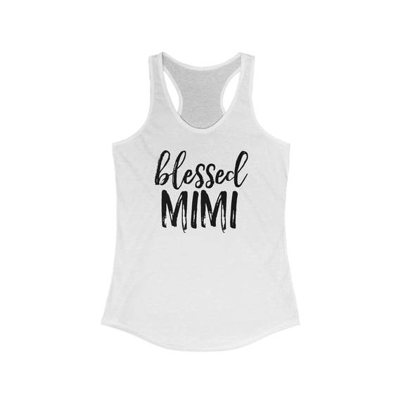 Mimi Blessed Grandma Mother's Day Granddaughter Tank Top Gifts Shirt Womens