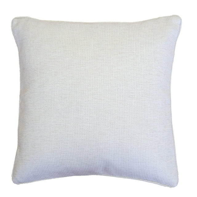 Mimi Chenille 20" Square Decorative Throw Pillow 2PK Ivory