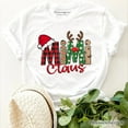 thumbnail image 1 of Mimi Claus Retro Christmas T-Shirt, Matching Family Holiday Tee, 1 of 6