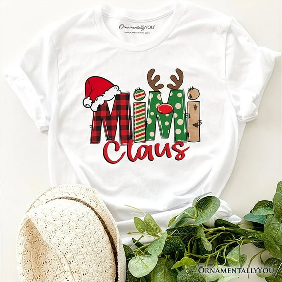 Mimi Claus Retro Christmas T-Shirt, Matching Family Holiday Tee