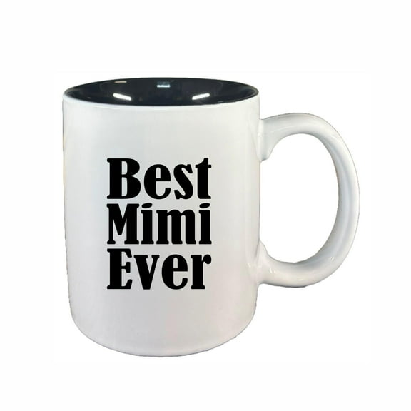Mimi Coffee Mugs, Best Mimi Ever 11oz Ceramic Coffee Cup Teacup with Handle, Funny Birthday Gifts
