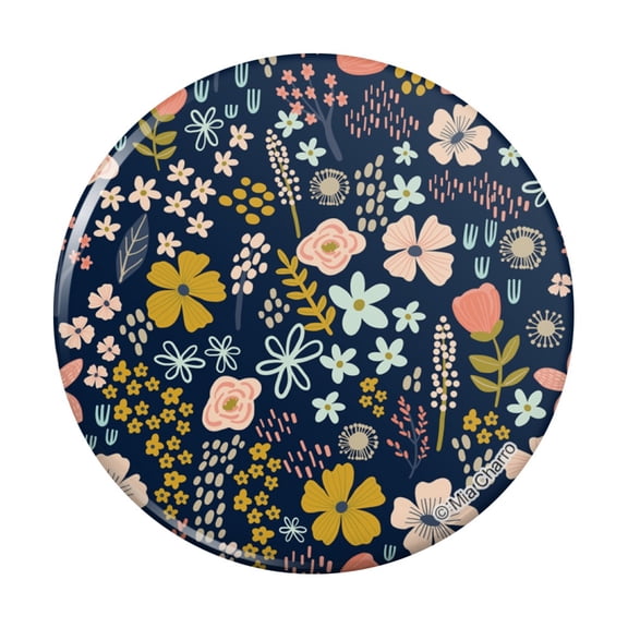 Mimi Flowers Floral Pattern Kitchen Refrigerator Locker Button Magnet