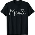 thumbnail image 1 of Mimi Gifts For Women Grandma Heart Mother's Day Mimi T-Shirt, 1 of 3