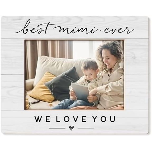 Mimi Gifts Picture Frame 5x7, Best Mimi Grandma Ever Gifts for Birthday Christmas from Grandson Granddaughter, Grandma Grandmother Gift Picture Photo Frames for Tabletop Desk Decor