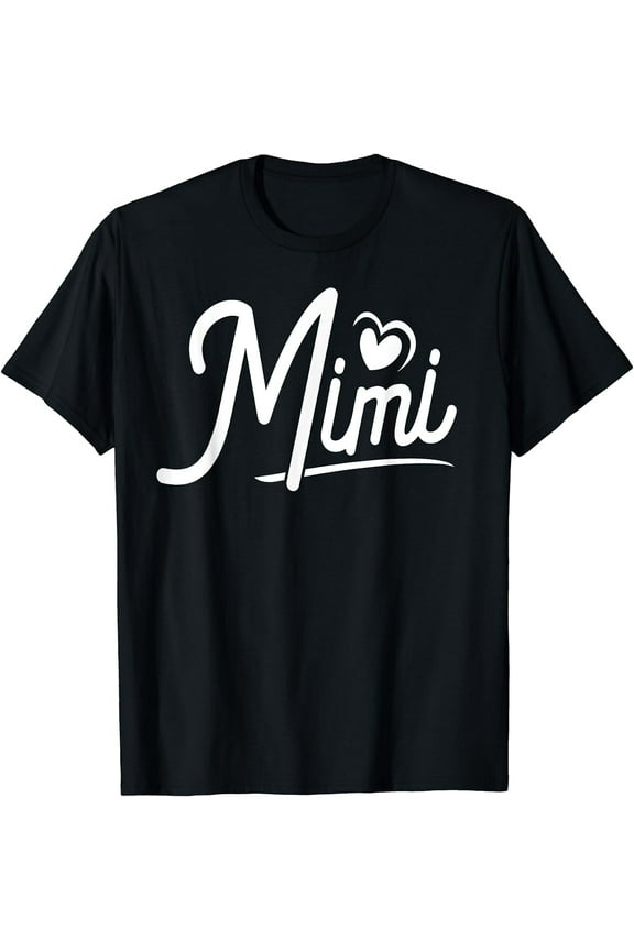 Mimi Gifts from Grandchildren Mimi Shirts for Women Mimi T-Shirt Black X-Large