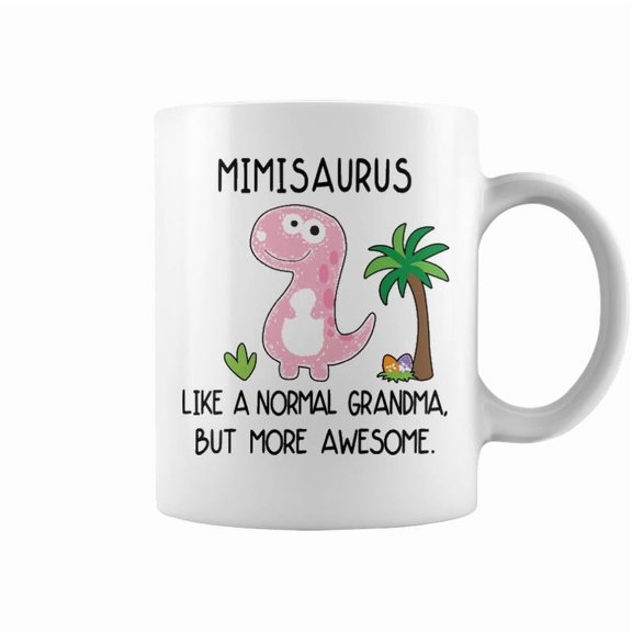 Mimi Grandma Gift Mimisaurus But More Awesome Accent Mug