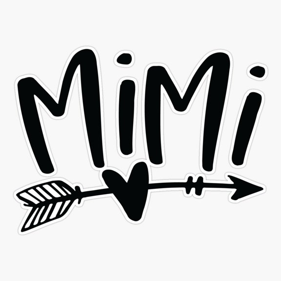 Mimi Grandmother Family Quote Sticker