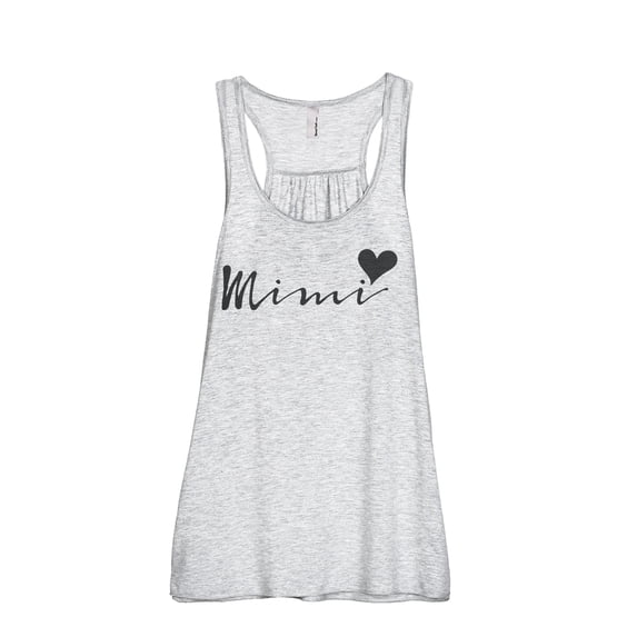 Mimi Heart Women's Fashion Sleeveless Flowy Racerback Workout Yoga Tank Top Sport Grey X-Large