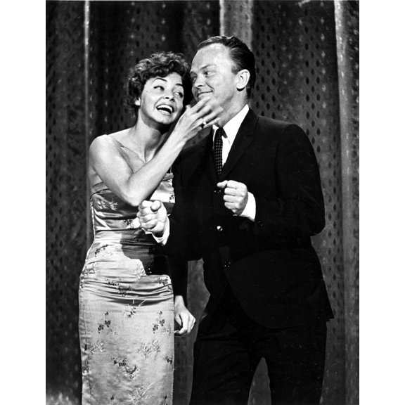 Mimi Hines and Phil Ford performing on stage Photo Print (24 x 30)