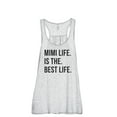 thumbnail image 1 of Mimi Life Is The Best Life Women's Fashion Sleeveless Flowy Racerback Workout Yoga Tank Top Sport Grey X-Large, 1 of 3