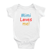 Mimi Loves Me Cute Baby Bodysuit Boy Girl Unisex