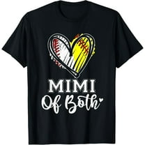 Mimi Of Both Baseball Softball Grandma Mothers Day T-Shirt
