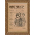 thumbnail image 1 of Mimi Pinson 24x18 Gold Ornate Wood Framed Canvas Art by Theophile Steinlen, 1 of 2
