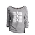thumbnail image 1 of Mimi Rock Women's Fashion Slouchy 3/4 Sleeves Raglan Lightweight Sweatshirt Sport Gray Small, 1 of 3