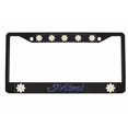 thumbnail image 1 of Mimi Style Metal License Plate Frame Personalized/Car Accessories Car Tag Holder Cover Carbon (Black/Carbon/Blue), 1 of 2