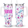 thumbnail image 1 of Mimi Tumbler 40oz - Grandmother Gift from Grandchildren - Stainless Steel Insulated Cup with Handle - Mothers Day Birthday Present, 1 of 6