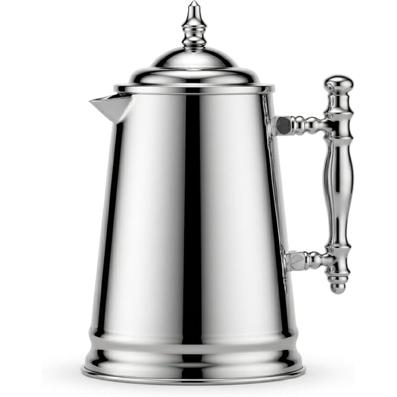 Mimi Vintage-Style Stainless Steel French Coffee Press, 34-Ounce