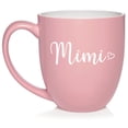 thumbnail image 1 of Mimi With Heart Ceramic Coffee Mug Tea Cup Gift (16oz Light Pink), 1 of 1