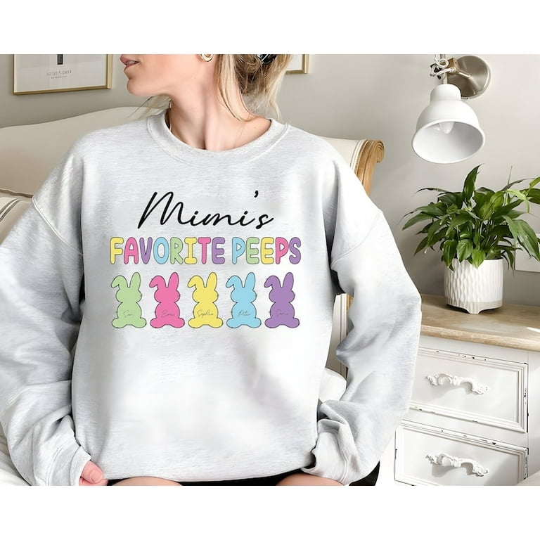 Peeps Shirt, Personalized Chicks shirt, Grandma Peeps Sweatshirt, selling Grandparents Valentine Gift, Mimi, Nana, Gigi