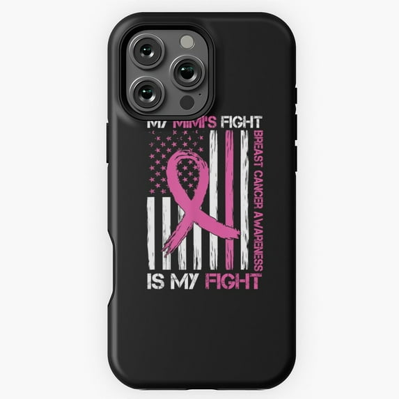Mimi's Fight Breast Cancer Phone Case for iPhone 16 15 14 13 12 11 Pro Max M891071
