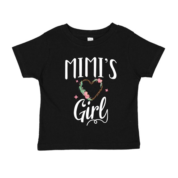 Mimi's Girl Toddler T-Shirt 2T Black