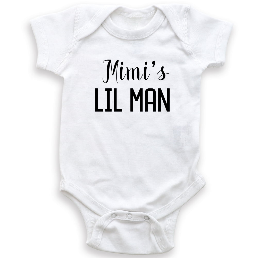 Mimi s Lil Man Grandma and Grandson Baby Bodysuit Baby Boy