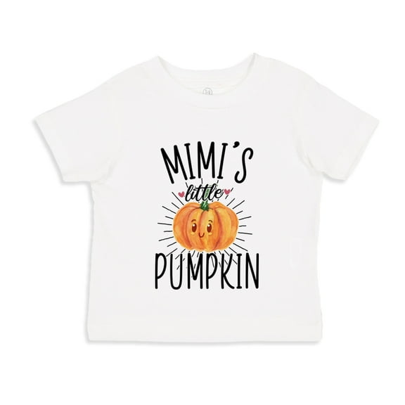 Mimi's Little Pumpkin Toddler T-Shirt 2T White