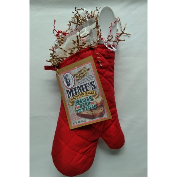 Mimi's Mountain Mixes Italian Herb Beer Bread Mix in a Mitt Gift Set