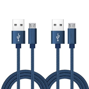 Mimifly Micro USB Cable 4FT, [2Pack] Android Charger USB 2.0 A to Micro B Charging Cord for Samsung Galaxy S5/S6/S7 Edge,Note 4/5, LG,Moto,PS4, Blue
