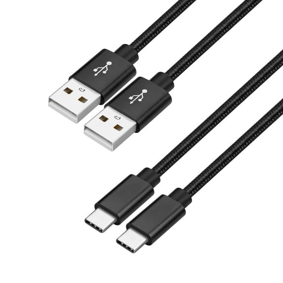 Mimifly USB C Cable 10FT, 2Pack USB-A to USB Type C Fast Charging Charger Cable (Black)
