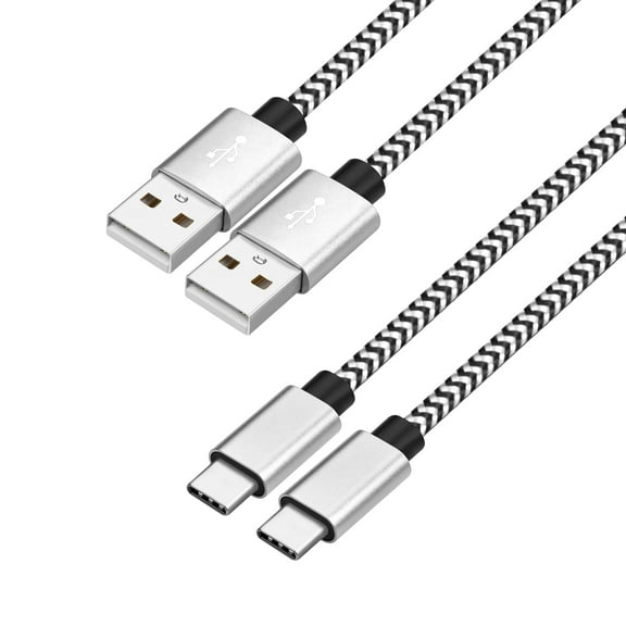 Mimifly USB C Cable 10FT, 2Pack USB-A to USB Type C Fast Charging Charger Cable for Samsung Galaxy S22 S21 S10/S9/S8+/S8 (White)