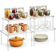 Mimifly Acrylic Stackable 4-Tier Countertop Spice Rack & Organizers
