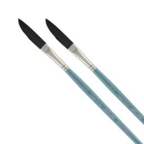 Mimik Professional Watercolor Brushes - Dagger Striper 3/8" - 2Pk - Synthetic Squirrel Hair - Natural Bristle Artist Brushes for Watercolors & Acrylics - Imitates Natural Squirrel and Sable Hair
