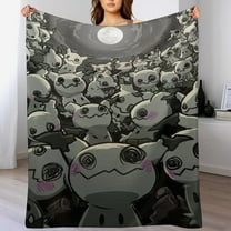Mimikyu Blanket Cute Soft Lightweight Fuzzy Plush Throw Blankets Cozy Flannel Blankets for Sofa Couch Travel Home Bedroom Decor Gifts 30"x40"