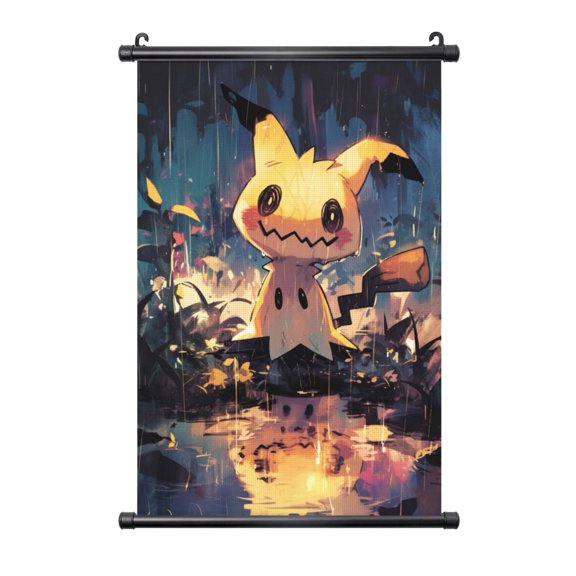 Hanging Poster Prints Canvas PVC Scroll Shaft Wall Art Painting Wall Banner Artwork Decor for Home Living Room Bedroom 16"X24"