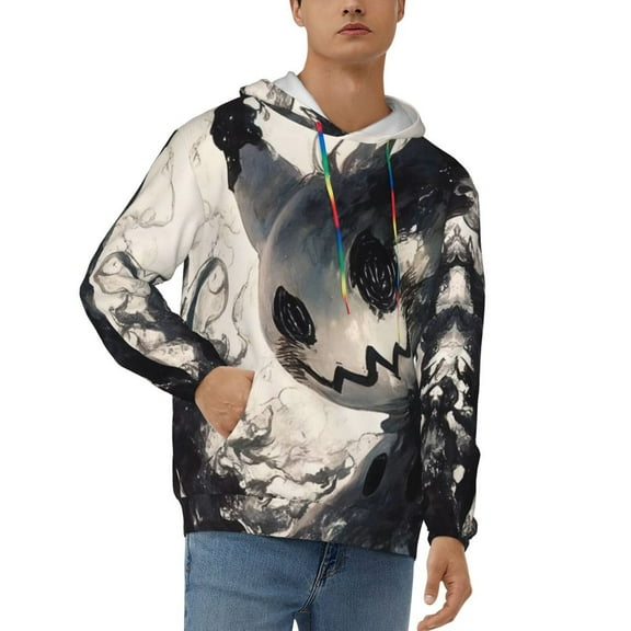 Mimikyu Men's Hoodie Graphic Printed Long Sleeve Drawstring Hooded Sweatshirt Unisex Adult Pullover Tops Outerwear
