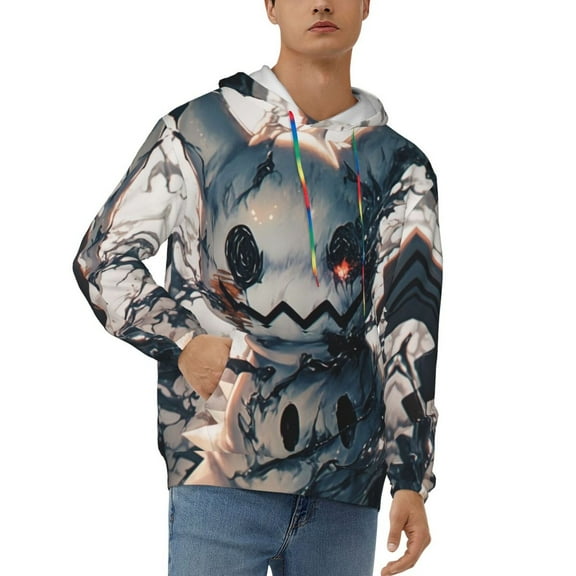 Mimikyu Men's Hoodie Graphic Printed Long Sleeve Drawstring Hooded Sweatshirt Unisex Adult Pullover Tops Outerwear