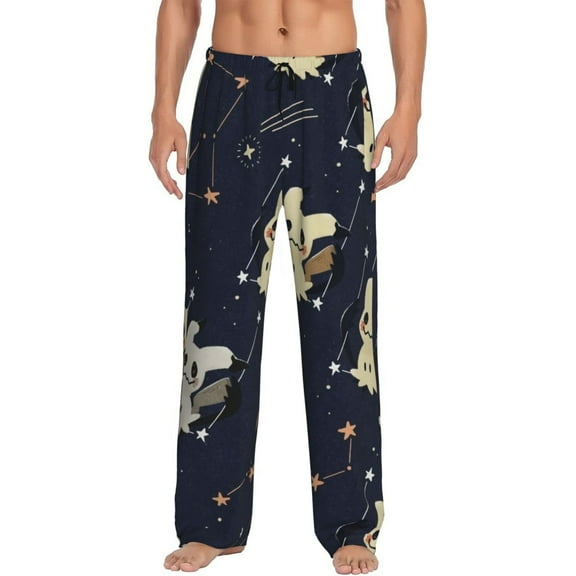 Mimikyu Men's Pajama Pants Cartoon All Over Print Elastic Waistband Sleep Pants with Pockets Drawstring, Soft Unisex Lounge Bottoms Sleepwear