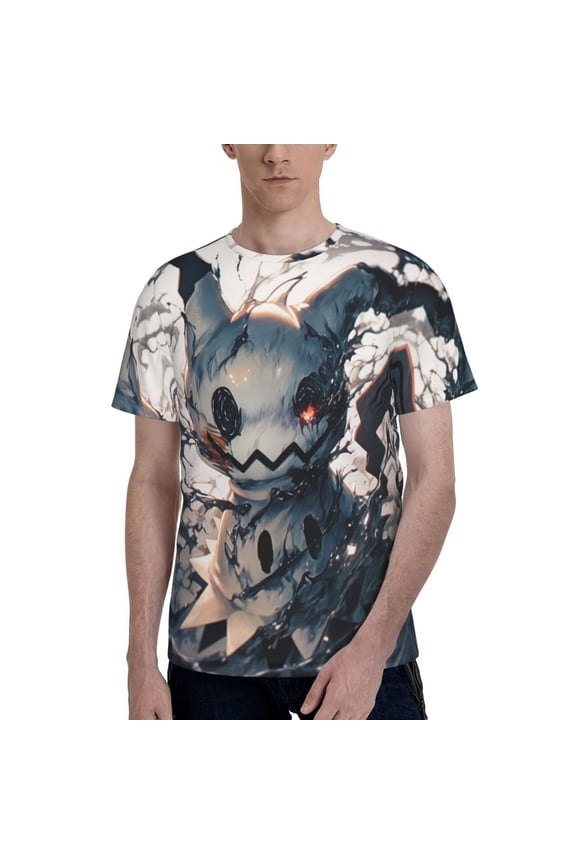 Men's T-Shirt Graphic Print Crew Neck Unisex Short Sleeve Hip Hop Adults Tees Top Streetwear