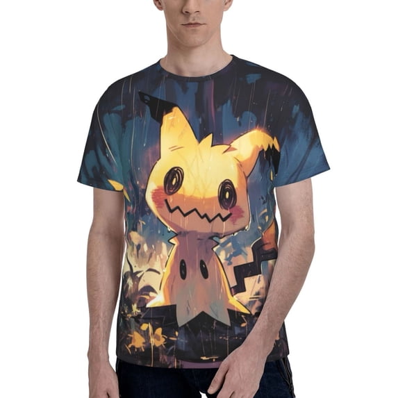Men's T-Shirt Graphic Print Crew Neck Unisex Short Sleeve Hip Hop Adults Tees Top Streetwear