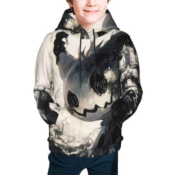 Mimikyu Teen Boys Girls Hoodies 3D Printed Cool Long Sleeve Hooded Pullover Lightweight Sweatshirt for Kids Youth