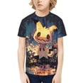 thumbnail image 1 of Teenage T-Shirt Kids 3D Print Graphic Shirts Summer Round Neck Short Sleeve Funny Cartoon Casual Top Tees for Youth Boys Girls, 1 of 8