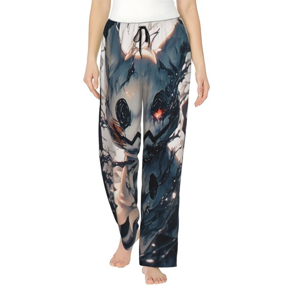Mimikyu Women's Pajama Pants, Cartoon Ultra Soft Comfy Lounge Bottoms, Casual Sleep Pj Pants Sleepwear With Pockets Drawstring