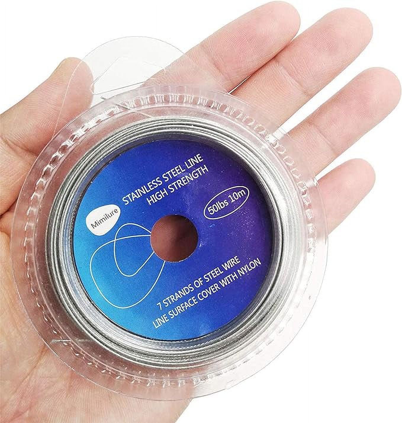 Mimilure 10LB200LB Fishing line Wire Leader Vinyl Coated Stainless