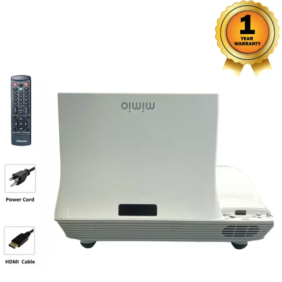 Pre-Owned Mimio Projector 280 DLP Projector - Ultra-Short Throw 3D Ready Interactive HDMI with Accessories Bundle