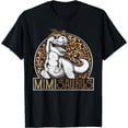 thumbnail image 1 of Mimisaurus Dinosaur Mimi Leopard Shirt, Mothers Day Grandma T-Shirt Black Small, 1 of 4