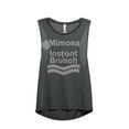 thumbnail image 1 of Mimosa Instant Brunch Women's Fashion Sleeveless Muscle Tank Top Tee Charcoal Grey Small, 1 of 4