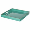 thumbnail image 1 of Mimosa Square Tray With Cutout Handles, Green - Saltoro Sherpi, 1 of 2