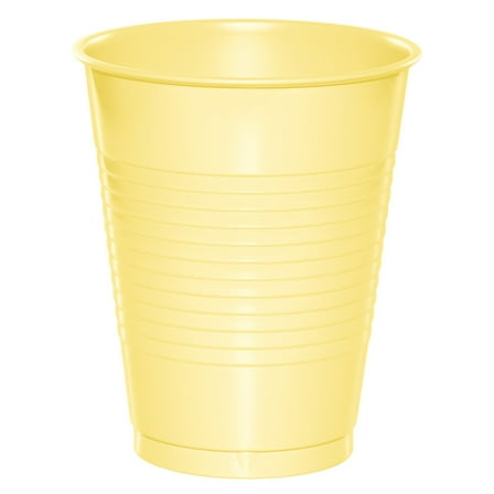 Mimosa Yellow 16 oz Plastic Cups for 20 Guests